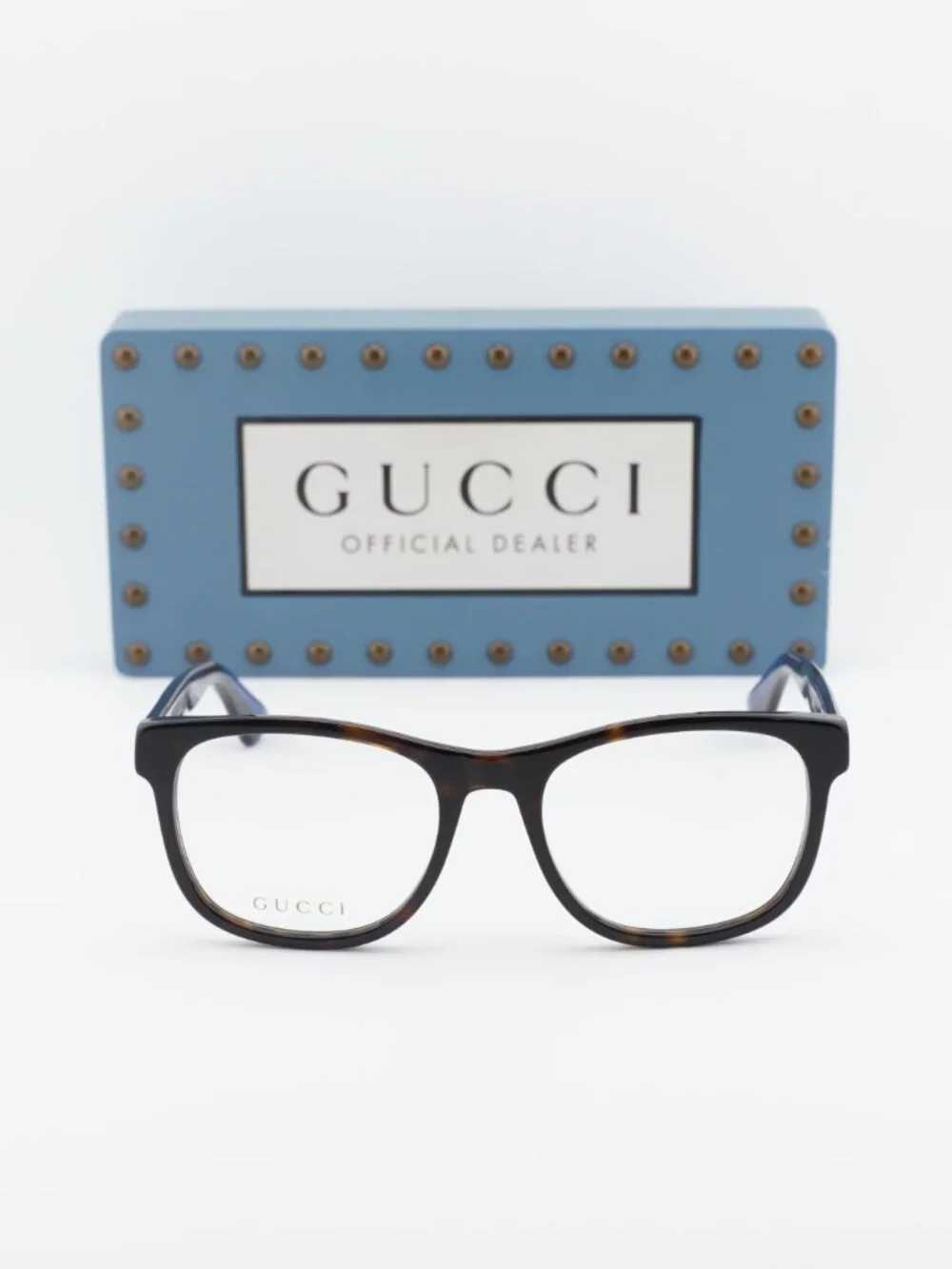 Gucci GG0004ON 003 Square Eyeglasses 53mm - Havana